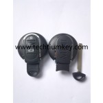 with words on back 3 button remote key shell for BMW Mini